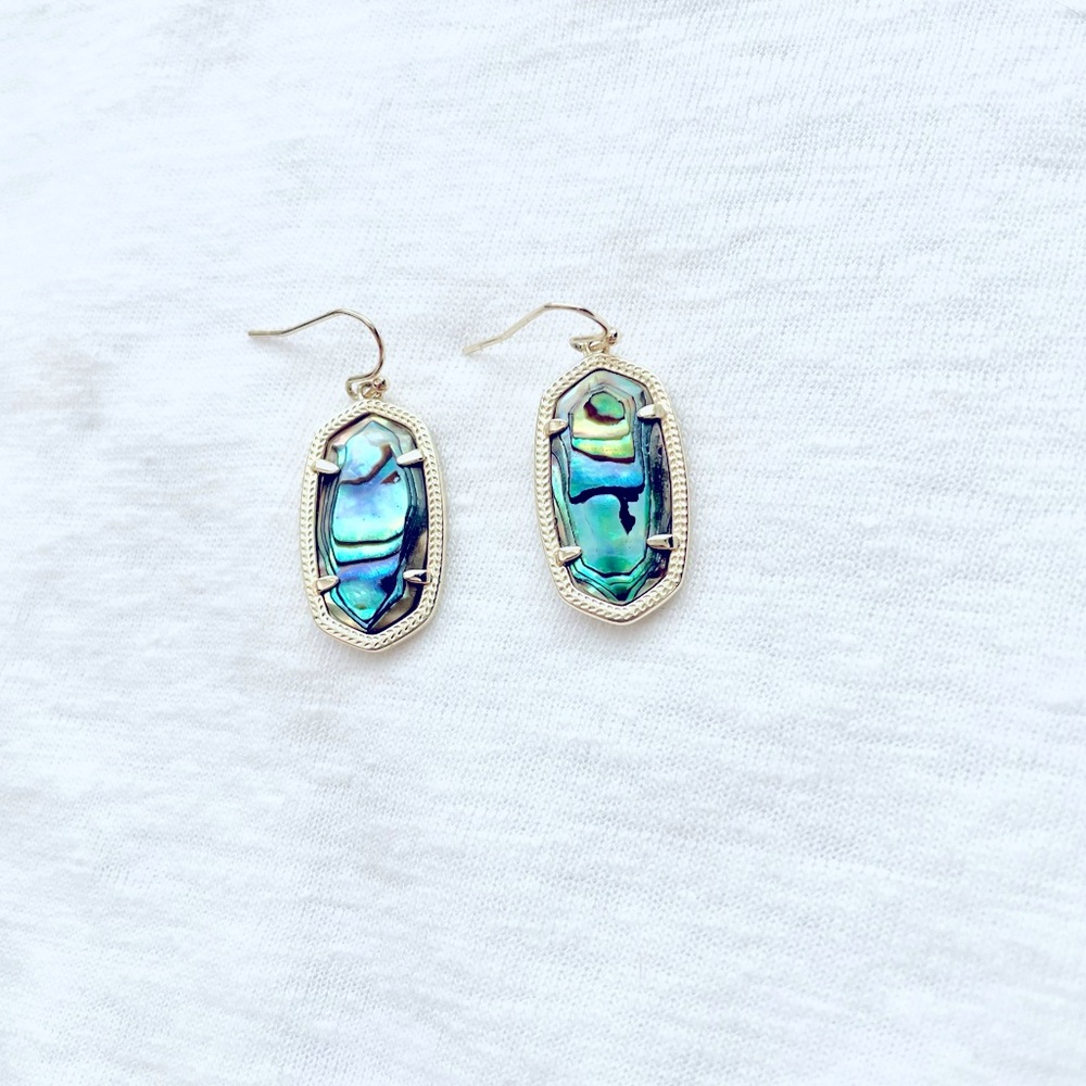 Kendra Scott Dani Statement Earrings, Abalone Shell